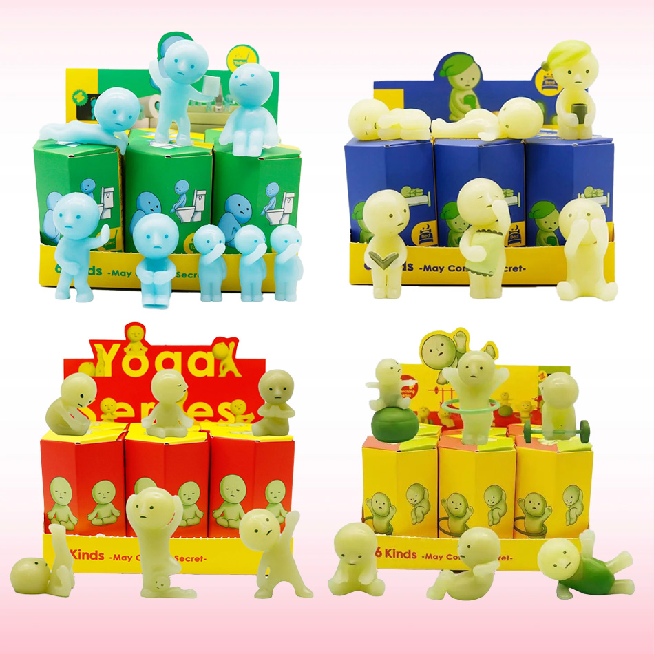 Yoga In Fitness First - Serie di mini figure luminose al