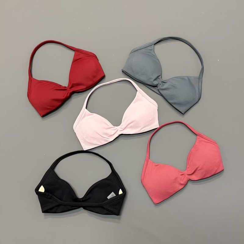 Yoga Fitness Matte - Reggiseno Sportivo da Donna con Scollo