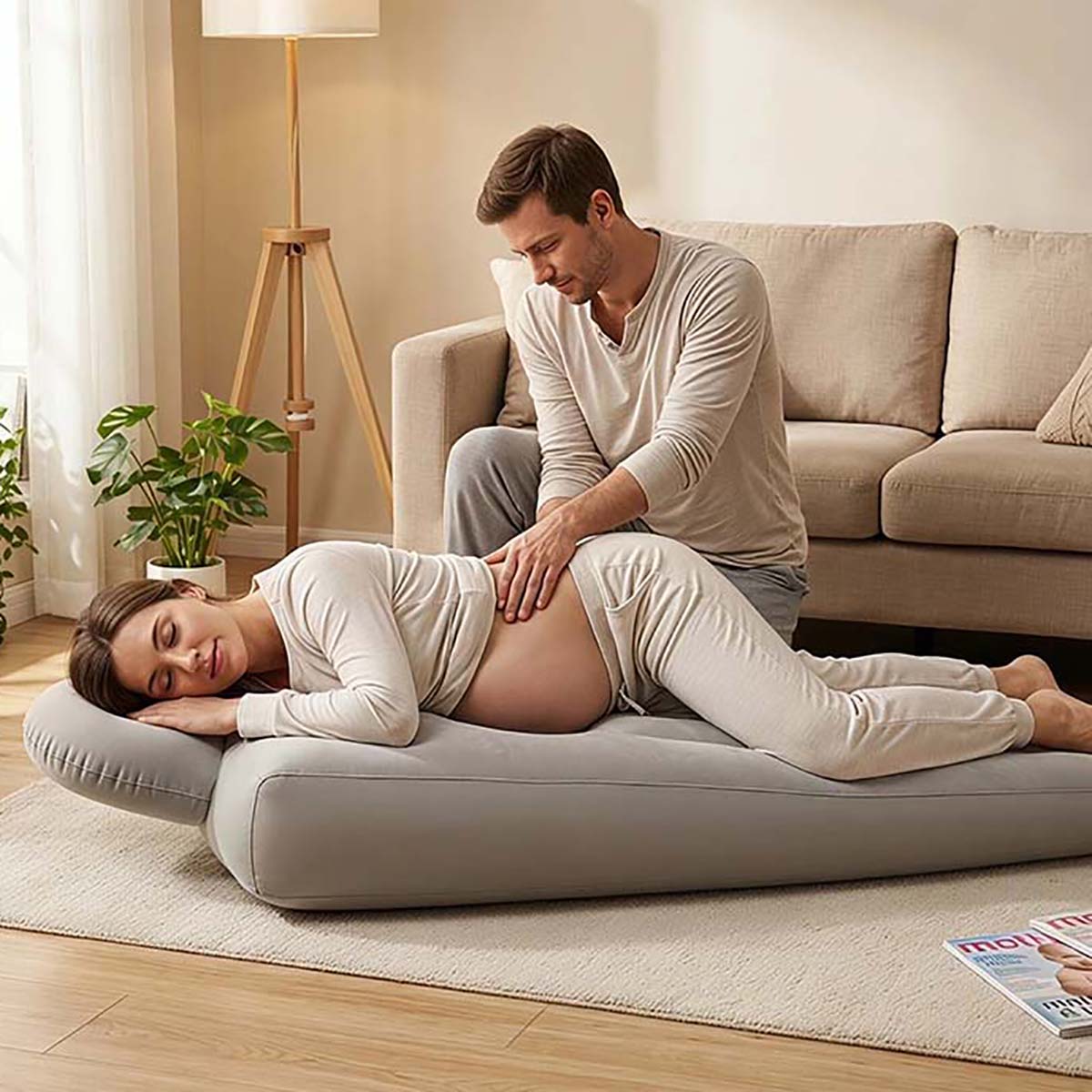 Yoga Fitness Mat - Cuscino gonfiabile per gravidanza, tappetino yoga