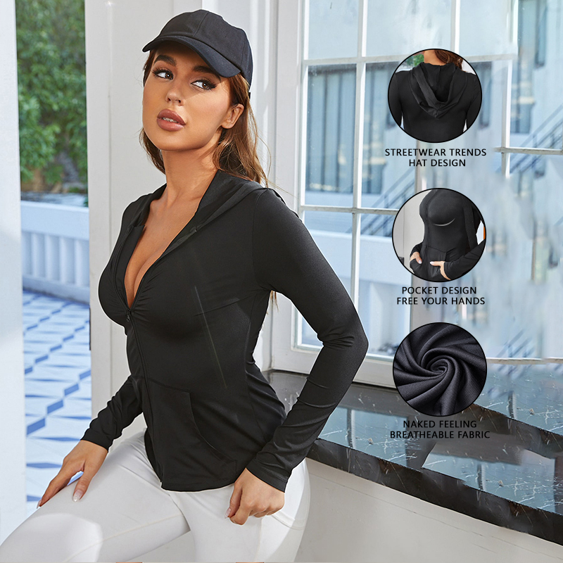 Giacca sportiva da donna nera, - Yoga Of Fitness recensione e prezzo