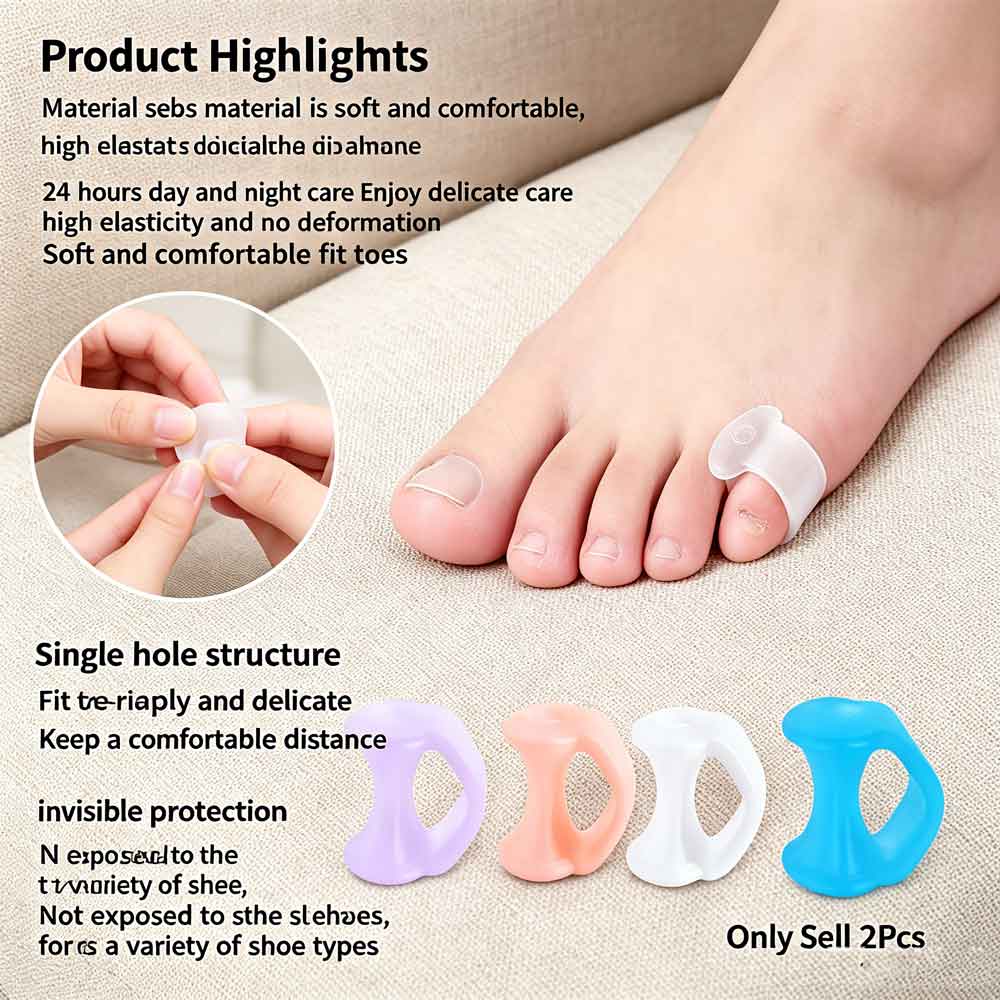 2 pezzi Correttore in silicone - Yoga Toe Separator recensione e prezzo