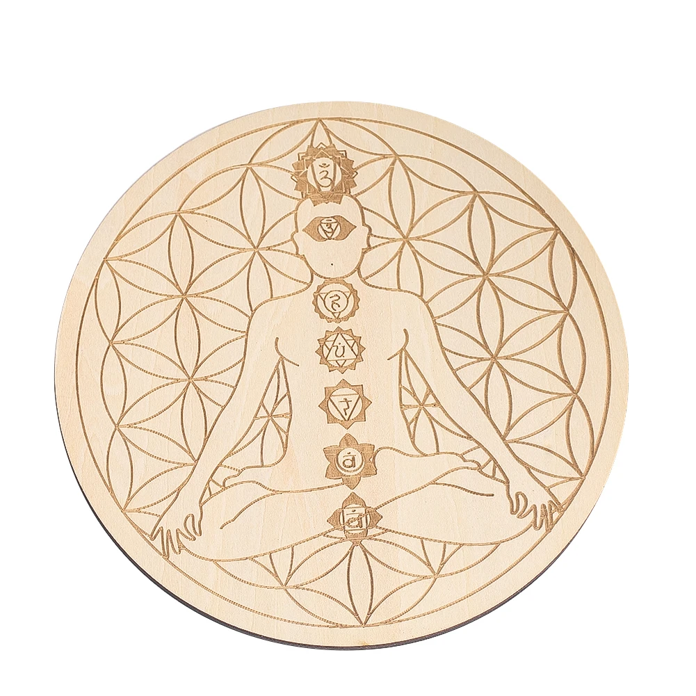 15CM Incisione Laser 7 Chakra  - Yoga Fitness Mat recensione e prezzo